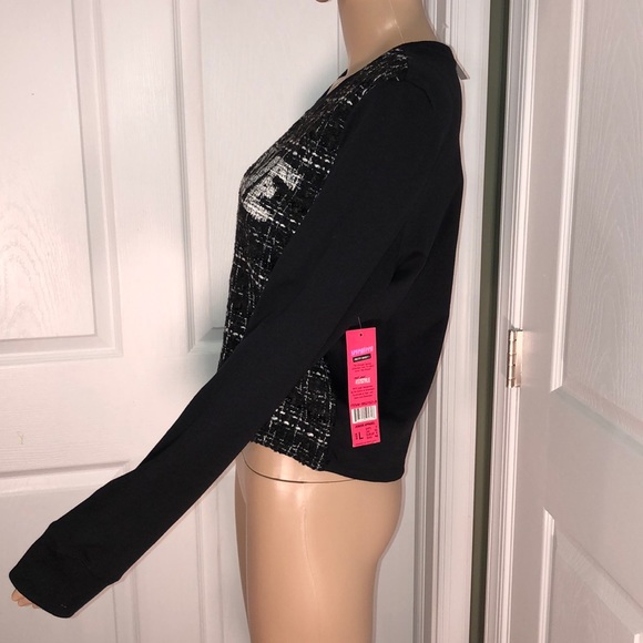 Seventeen Black Top. NWT. L - Picture 3 of 8